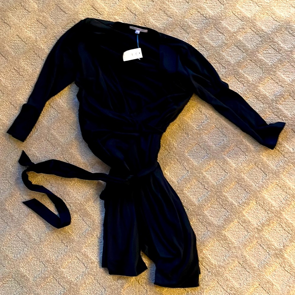 Gap Black Wrap Dress ize Petite M NWT